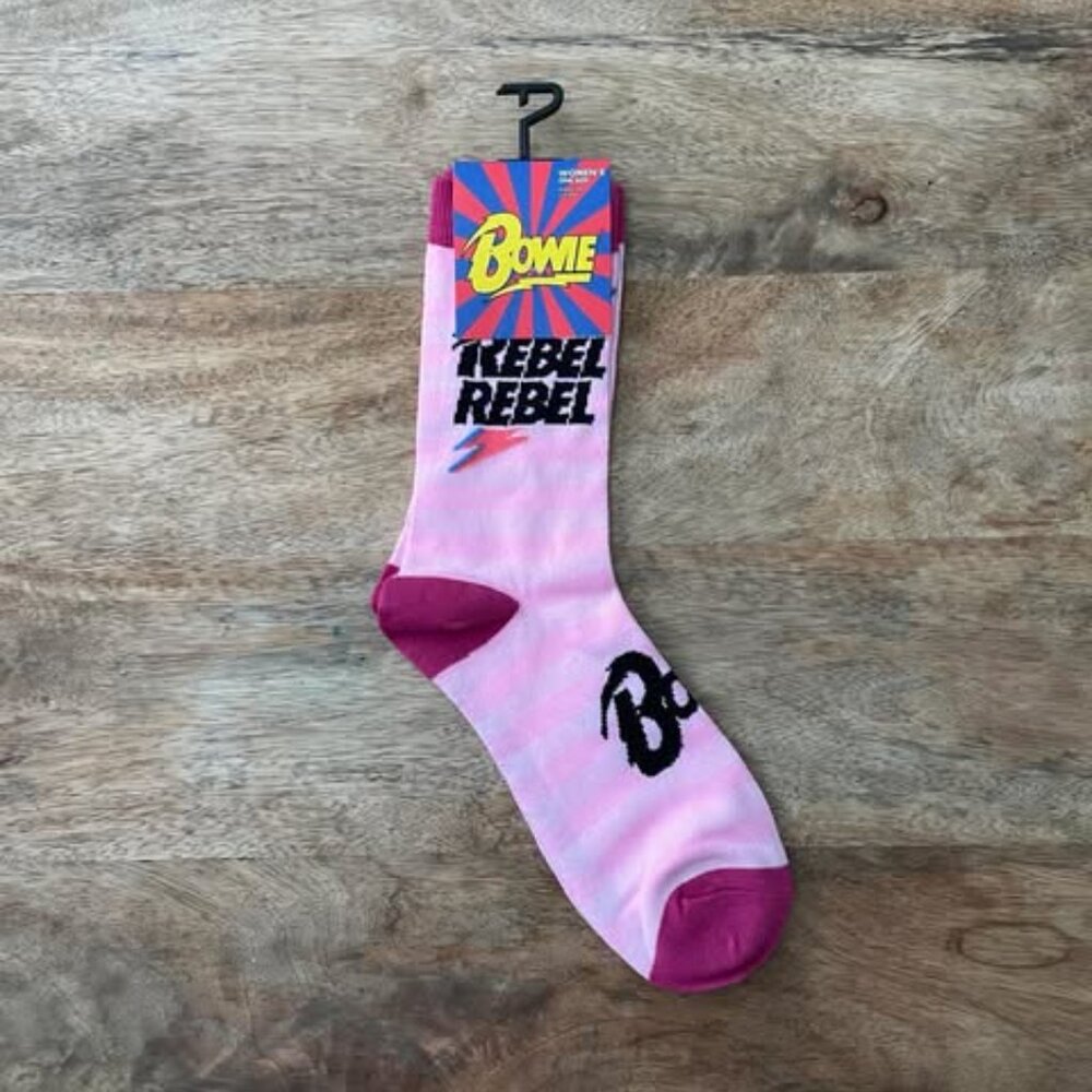 5/$20 NEW David Bowie Rebel Rebel Women’s Socks